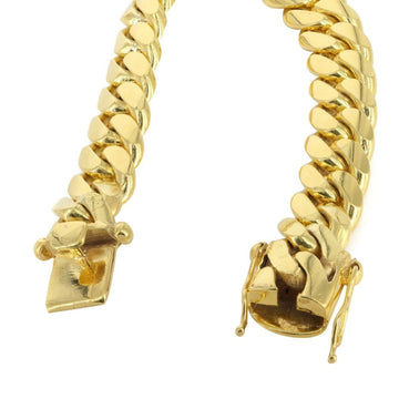 Solid Mens Miami Cuban Link Bracelet | 10KT Yellow Gold