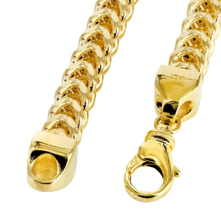 Mens Franco Chain | 10KT Yellow Hollow Franco Chain